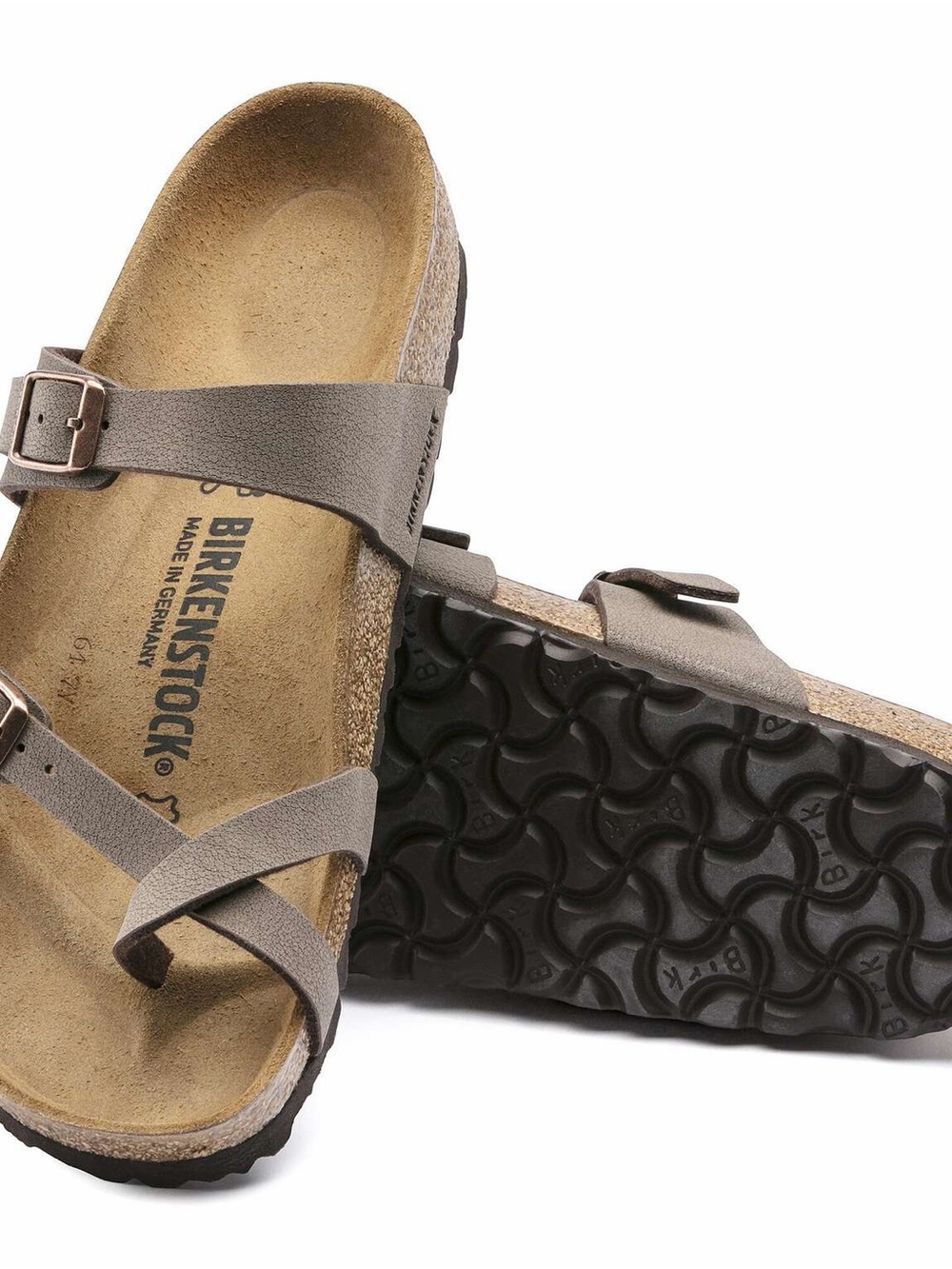 Birkenstock Mocha Two-Buckle Toe-Loop Sandal  (Sale Price Today Only) - Picture 2 of 5